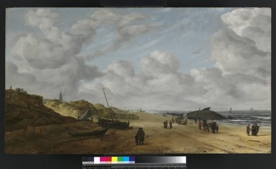 View of Scheveningen Sands by Hendrik van Anthonissen